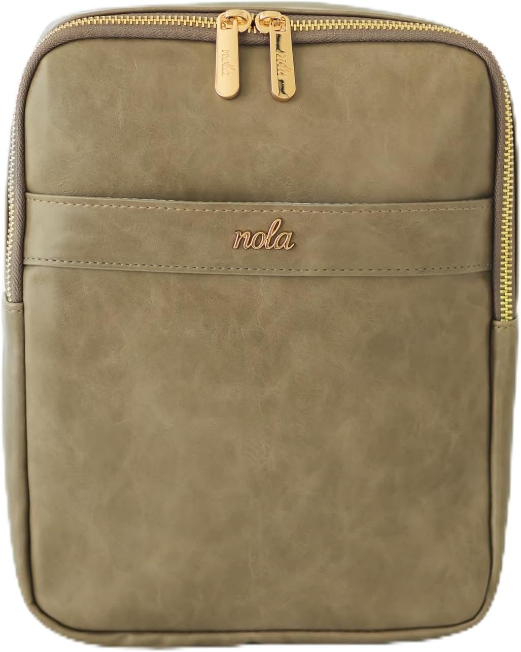 Mini Diaper Bag – Backpack or Crossbody Baby Bag with Organized Storage (Olive)