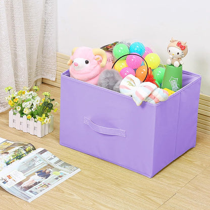 Small Storage Bins,Collapsible Fabric Storage Organizer 9.0"x7.5"x7.5",Mini Storage Box,fit for closet, living room, bookshelf, Kids clothes and toys storage and organization Blue…