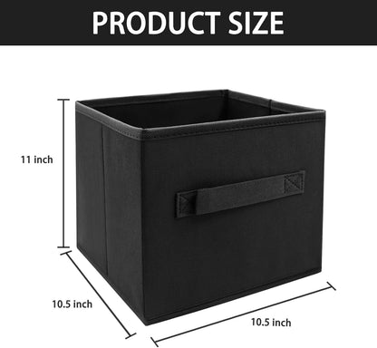 Small Storage Bins,Collapsible Fabric Storage Organizer 9.0"x7.5"x7.5",Mini Storage Box,fit for closet, living room, bookshelf, Kids clothes and toys storage and organization Blue…