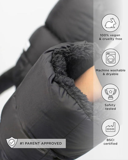 Enfant Stroller Warmmuffs Gloves - Anti-Freeze Stroller Mittens for Handlebars, Water Repellent Hand Warmer Muff for Cold Weather, Plush Lined Stroller Warmmuffs | Winter Stroller Accessories