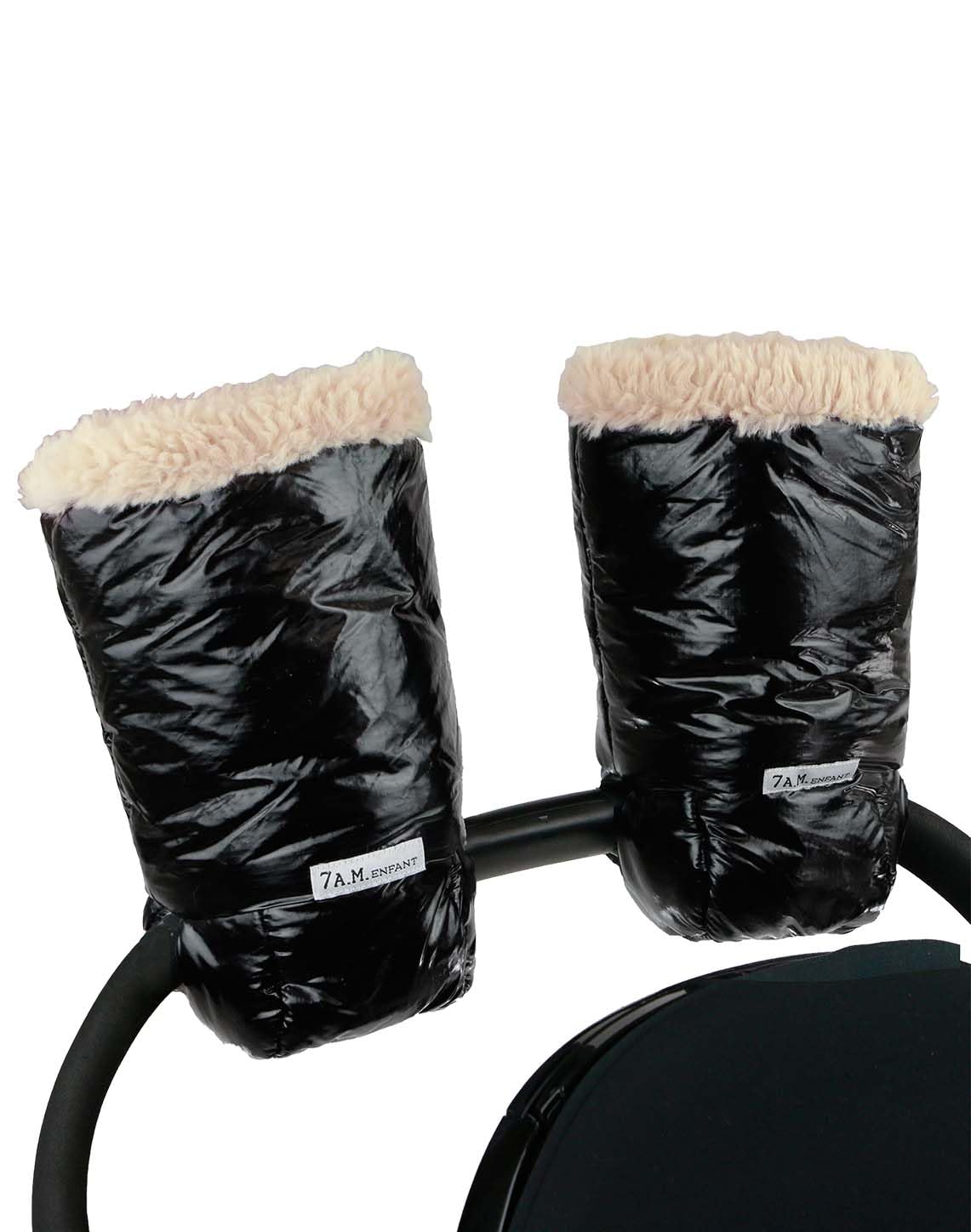 Enfant Stroller Warmmuffs Gloves - Anti-Freeze Stroller Mittens for Handlebars, Water Repellent Hand Warmer Muff for Cold Weather, Plush Lined Stroller Warmmuffs | Winter Stroller Accessories
