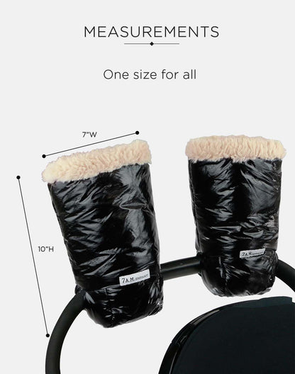 Enfant Stroller Warmmuffs Gloves - Anti-Freeze Stroller Mittens for Handlebars, Water Repellent Hand Warmer Muff for Cold Weather, Plush Lined Stroller Warmmuffs | Winter Stroller Accessories