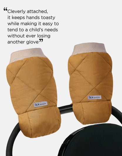 Enfant Stroller Warmmuffs Gloves - Anti-Freeze Stroller Mittens for Handlebars, Water Repellent Hand Warmer Muff for Cold Weather, Plush Lined Stroller Warmmuffs | Winter Stroller Accessories
