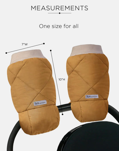Enfant Stroller Warmmuffs Gloves - Anti-Freeze Stroller Mittens for Handlebars, Water Repellent Hand Warmer Muff for Cold Weather, Plush Lined Stroller Warmmuffs | Winter Stroller Accessories