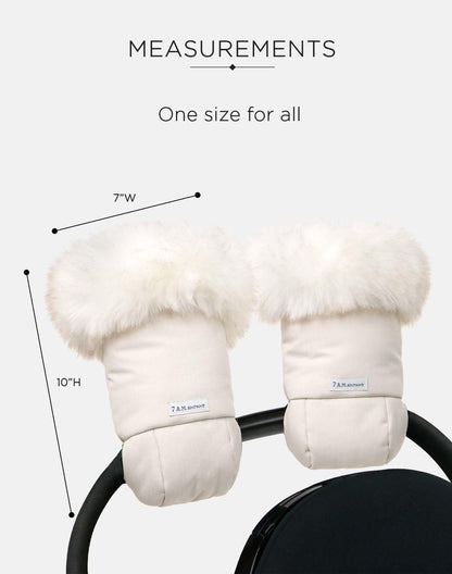 Enfant Stroller Warmmuffs Gloves - Anti-Freeze Stroller Mittens for Handlebars, Water Repellent Hand Warmer Muff for Cold Weather, Plush Lined Stroller Warmmuffs | Winter Stroller Accessories