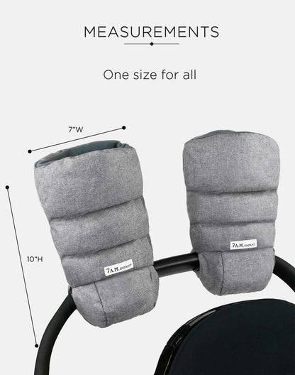Enfant Stroller Warmmuffs Gloves - Anti-Freeze Stroller Mittens for Handlebars, Water Repellent Hand Warmer Muff for Cold Weather, Plush Lined Stroller Warmmuffs | Winter Stroller Accessories