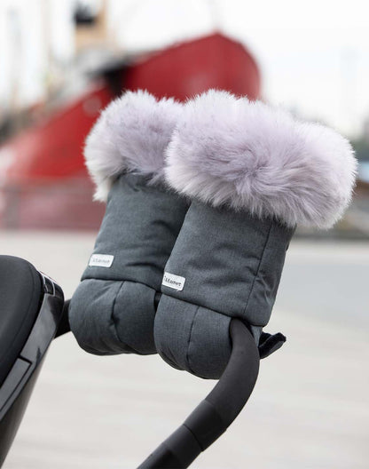 Enfant Stroller Warmmuffs Gloves - Anti-Freeze Stroller Mittens for Handlebars, Water Repellent Hand Warmer Muff for Cold Weather, Plush Lined Stroller Warmmuffs | Winter Stroller Accessories