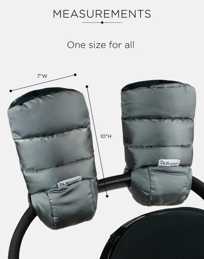Enfant Stroller Warmmuffs Gloves - Anti-Freeze Stroller Mittens for Handlebars, Water Repellent Hand Warmer Muff for Cold Weather, Plush Lined Stroller Warmmuffs | Winter Stroller Accessories
