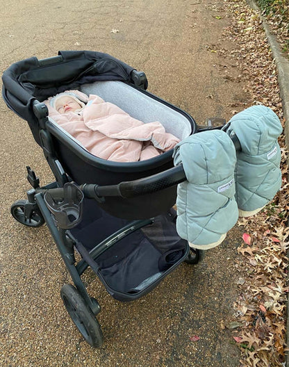 Enfant Stroller Warmmuffs Gloves - Anti-Freeze Stroller Mittens for Handlebars, Water Repellent Hand Warmer Muff for Cold Weather, Plush Lined Stroller Warmmuffs | Winter Stroller Accessories