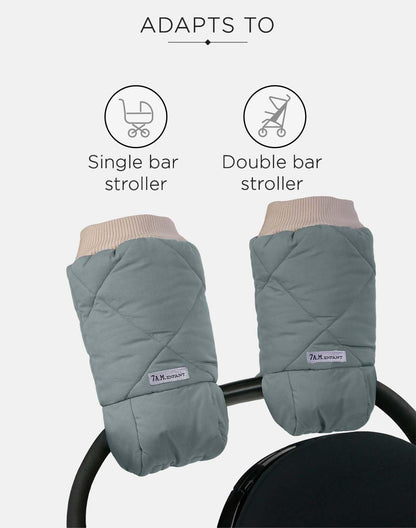 Enfant Stroller Warmmuffs Gloves - Anti-Freeze Stroller Mittens for Handlebars, Water Repellent Hand Warmer Muff for Cold Weather, Plush Lined Stroller Warmmuffs | Winter Stroller Accessories