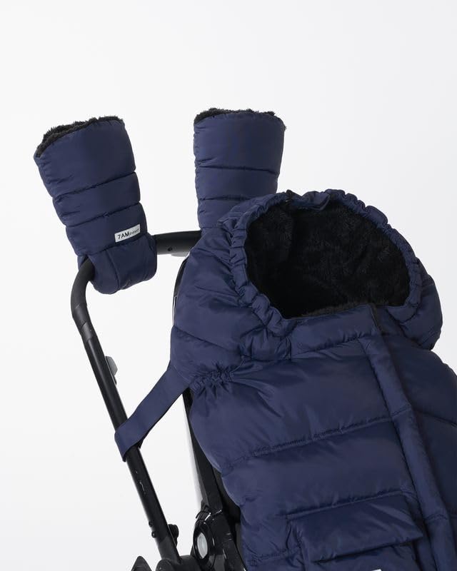 Enfant Stroller Warmmuffs Gloves - Anti-Freeze Stroller Mittens for Handlebars, Water Repellent Hand Warmer Muff for Cold Weather, Plush Lined Stroller Warmmuffs | Winter Stroller Accessories
