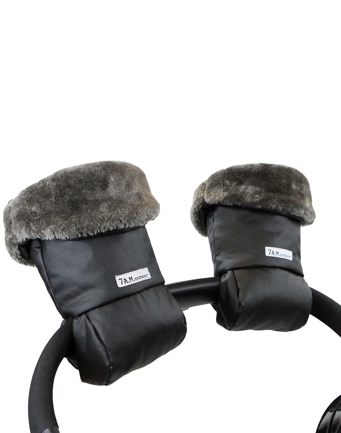 Enfant Stroller Warmmuffs Gloves - Anti-Freeze Stroller Mittens for Handlebars, Water Repellent Hand Warmer Muff for Cold Weather, Plush Lined Stroller Warmmuffs | Winter Stroller Accessories