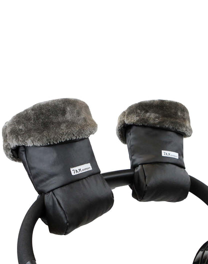 Enfant Stroller Warmmuffs Gloves - Anti-Freeze Stroller Mittens for Handlebars, Water Repellent Hand Warmer Muff for Cold Weather, Plush Lined Stroller Warmmuffs | Winter Stroller Accessories