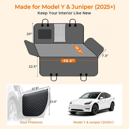 Dog Car Seat Cover for Back Seat, Waterproof Hammock for Car & SUV