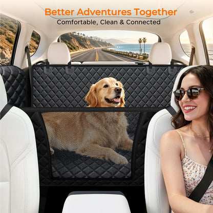 Dog Car Seat Cover for Back Seat, Waterproof Hammock for Car & SUV