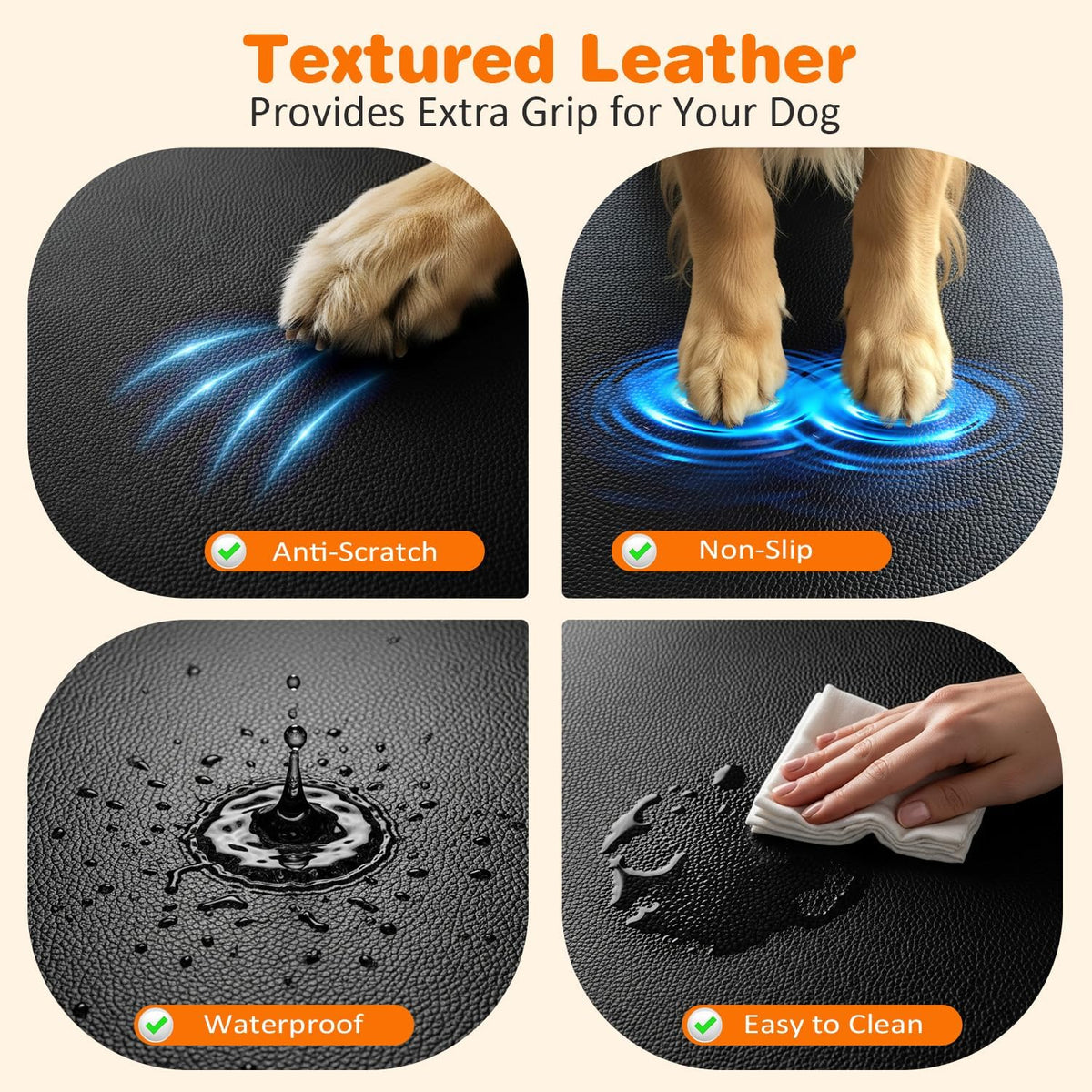 Dog Car Seat Cover for Back Seat, Waterproof Hammock for Car & SUV