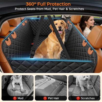 Dog Car Seat Cover for Back Seat, Waterproof Hammock for Car & SUV