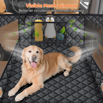 Dog Car Seat Cover for Back Seat, Waterproof Hammock for Car & SUV