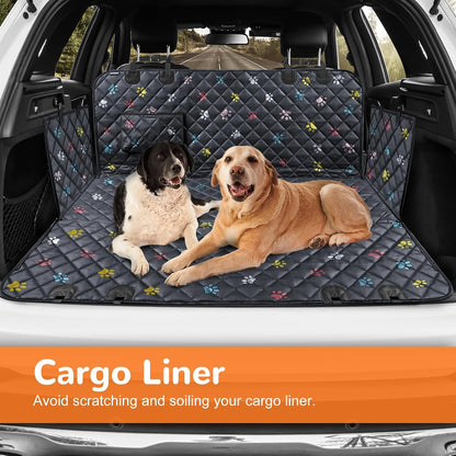 Dog Car Seat Cover for Back Seat, Waterproof Hammock for Car & SUV