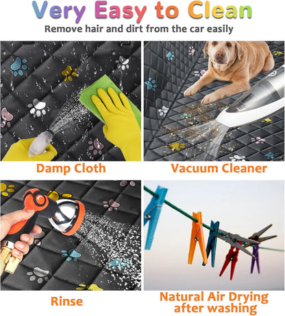 Dog Car Seat Cover for Back Seat, Waterproof Hammock for Car & SUV