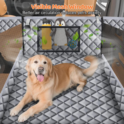 Dog Car Seat Cover for Back Seat, Waterproof Hammock for Car & SUV