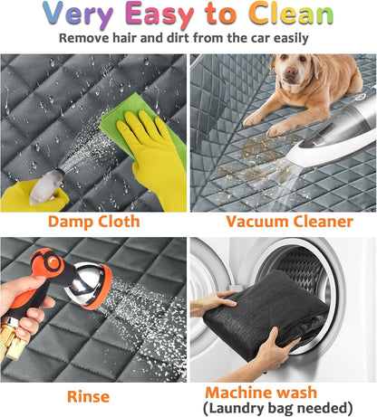 Dog Car Seat Cover for Back Seat, Waterproof Hammock for Car & SUV