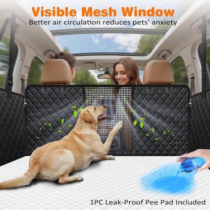 Dog Car Seat Cover for Back Seat, Waterproof Hammock for Car & SUV