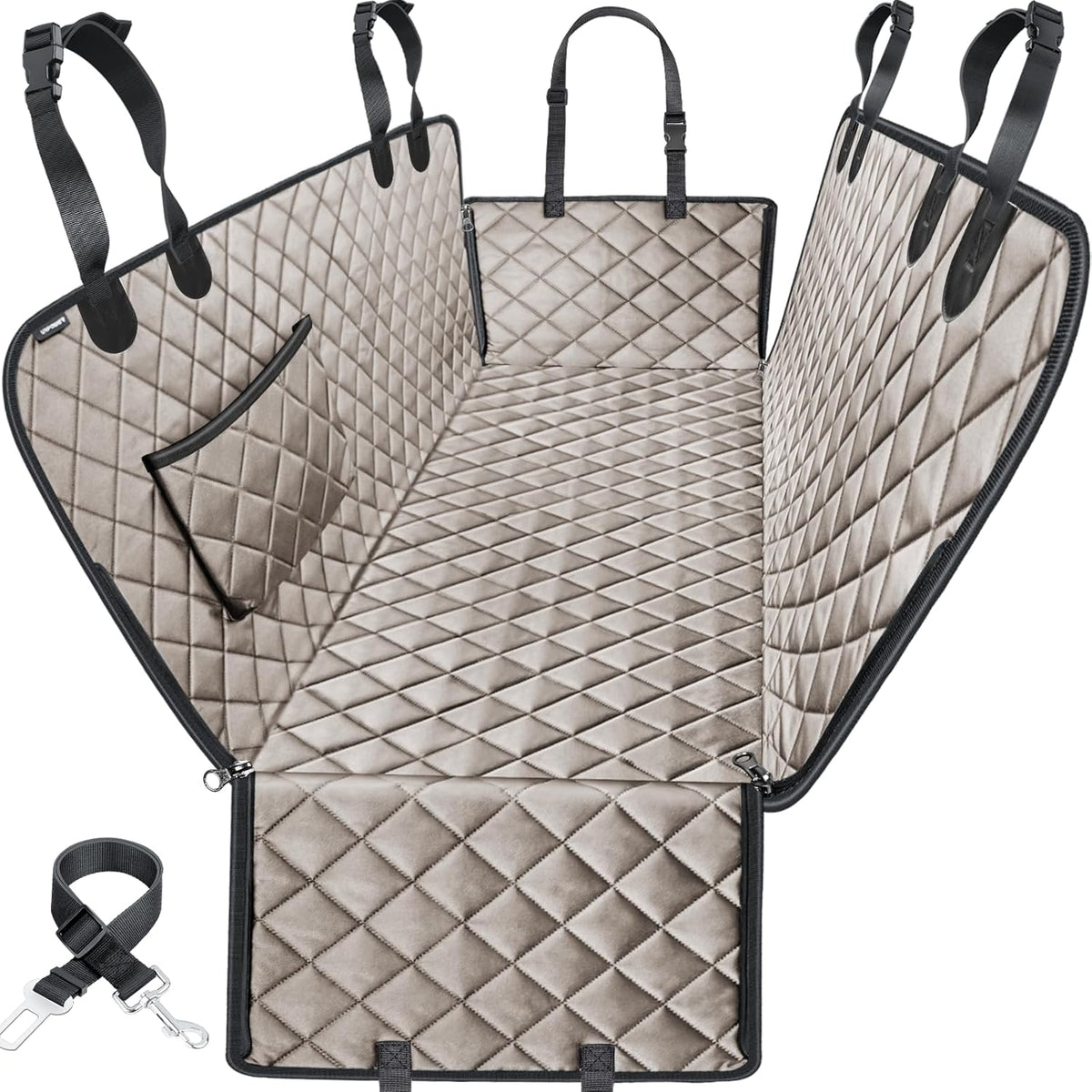 Dog Car Seat Cover for Back Seat, Waterproof Hammock for Car & SUV