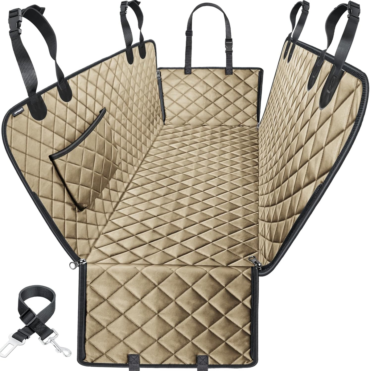 Dog Car Seat Cover for Back Seat, Waterproof Hammock for Car & SUV
