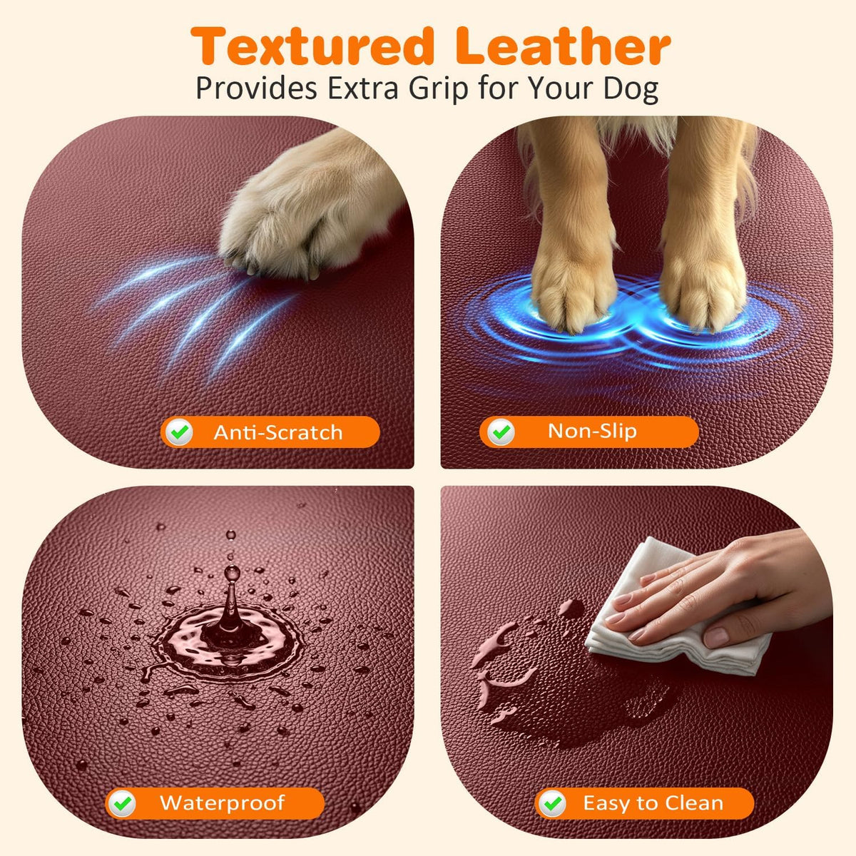Dog Car Seat Cover for Back Seat, Waterproof Hammock for Car & SUV