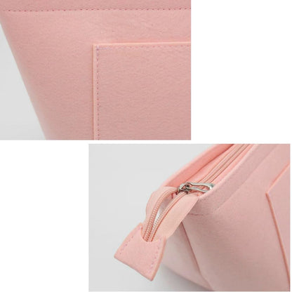 Purse Organizer Insert for Longchamp Le Pliage Handbag Insert (beige, L/11 * 6.69 * 9.84in)
