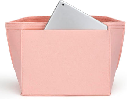Purse Organizer Insert for Longchamp Le Pliage Handbag Insert (beige, L/11 * 6.69 * 9.84in)