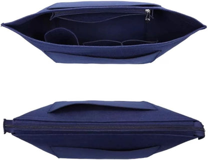 Purse Organizer Insert for Longchamp Le Pliage Handbag Insert (beige, L/11 * 6.69 * 9.84in)