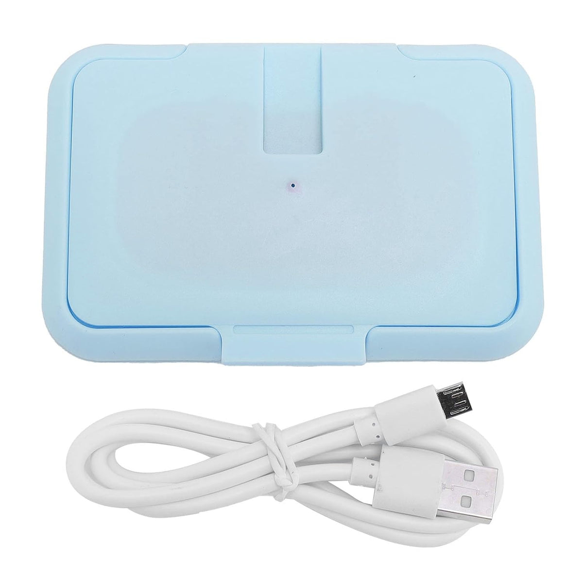 Baby Wet Wipes Warmer, USB Wipes Heater, Constant Temperature Portable Large Capacity Paper Dispenser, Fast and Even Heating for Home and Car (Roseate)