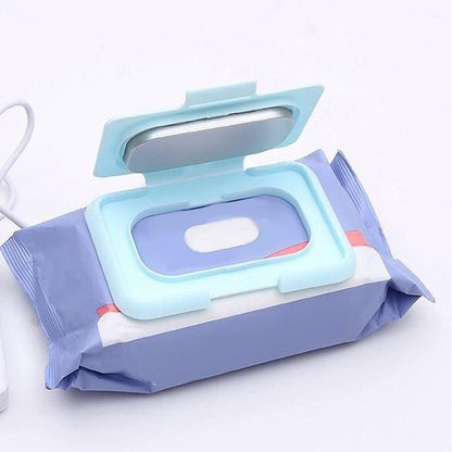 Baby Wet Wipes Warmer, USB Wipes Heater, Constant Temperature Portable Large Capacity Paper Dispenser, Fast and Even Heating for Home and Car (Roseate)