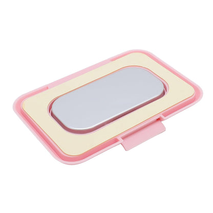 Baby Wet Wipes Warmer, USB Wipes Heater, Constant Temperature Portable Large Capacity Paper Dispenser, Fast and Even Heating for Home and Car (Roseate)