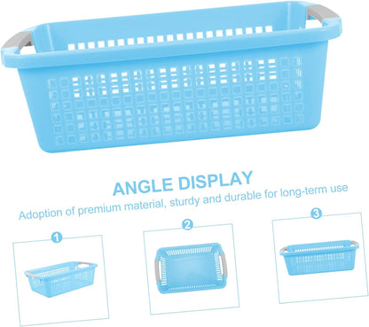 Toy Storage Basket for Home Clothes and Children's Toys Blue PP