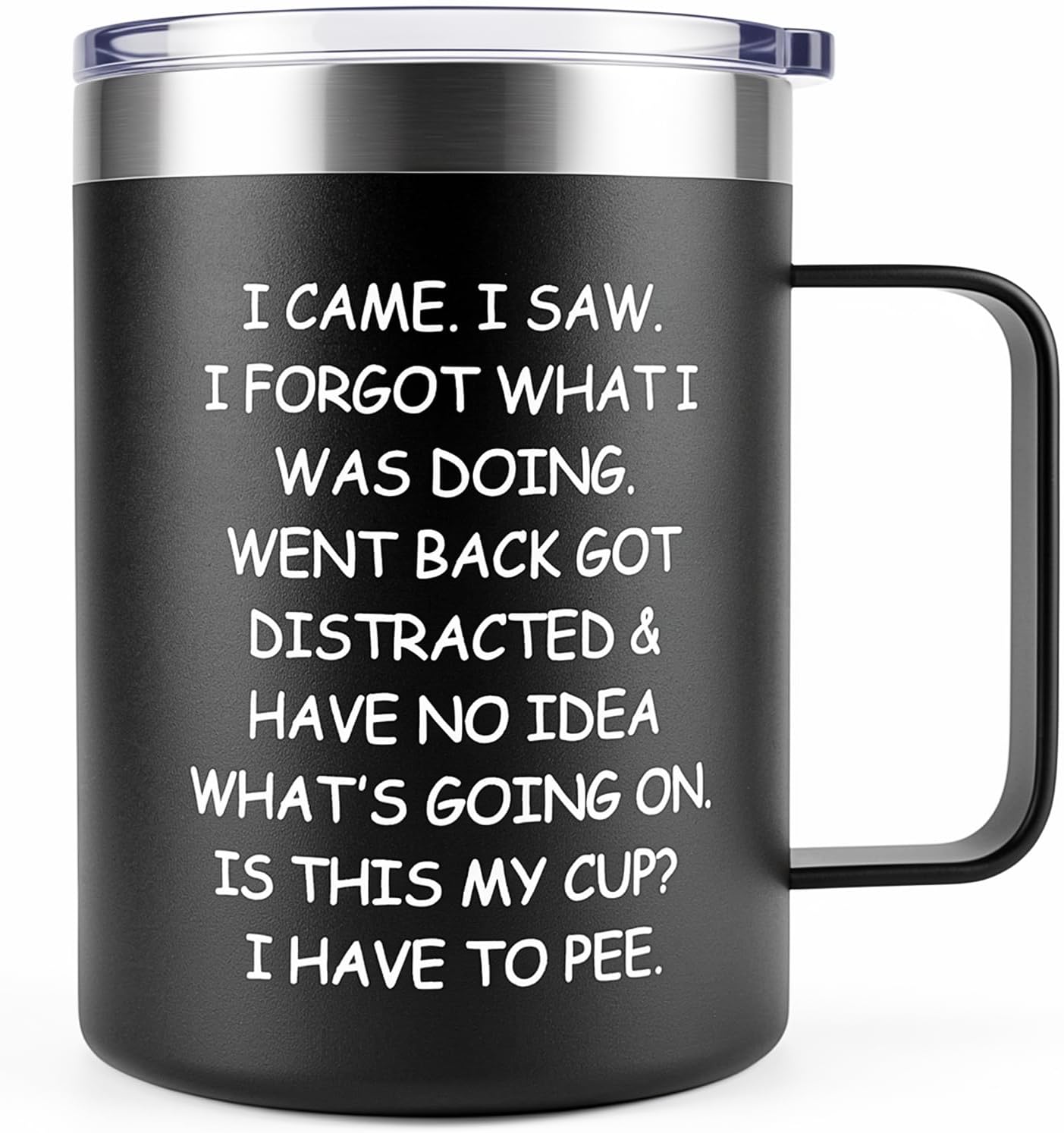 Inspirational Gifts for Women Insulated Travel Coffee Mug with Handle | Employee Appreciation Coworkers Female Gift Stainless Cup Positive Affirmation Gifts for Woman Tumbler Camping Mug with Lid