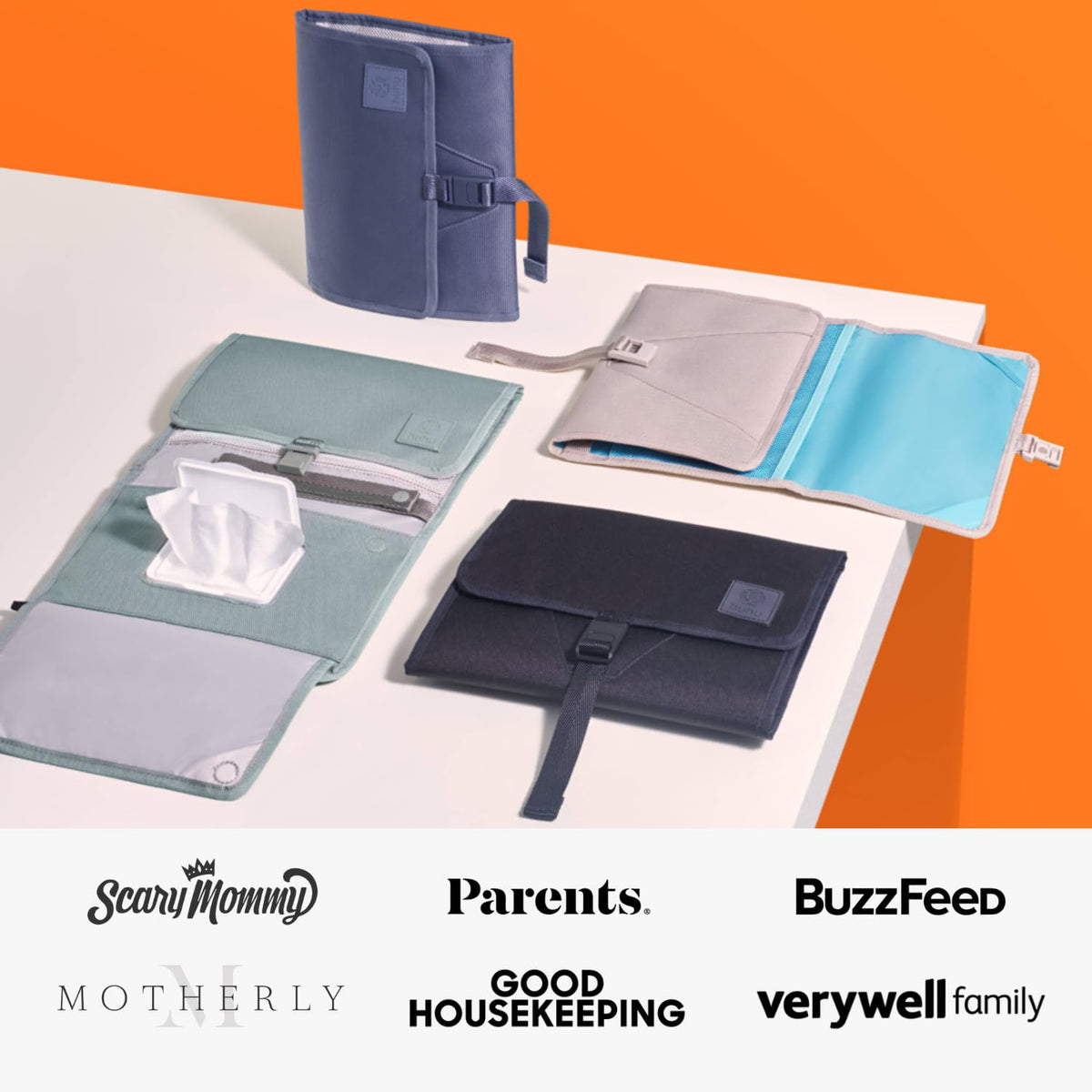 Baby Changing Wallet – Compact, Portable Diaper Changing Pad for Travel – Easy to Clean, Foldable Changing Mat – Must Have Diaper Bag Accessory for New Parents (Daybreak Taupe)