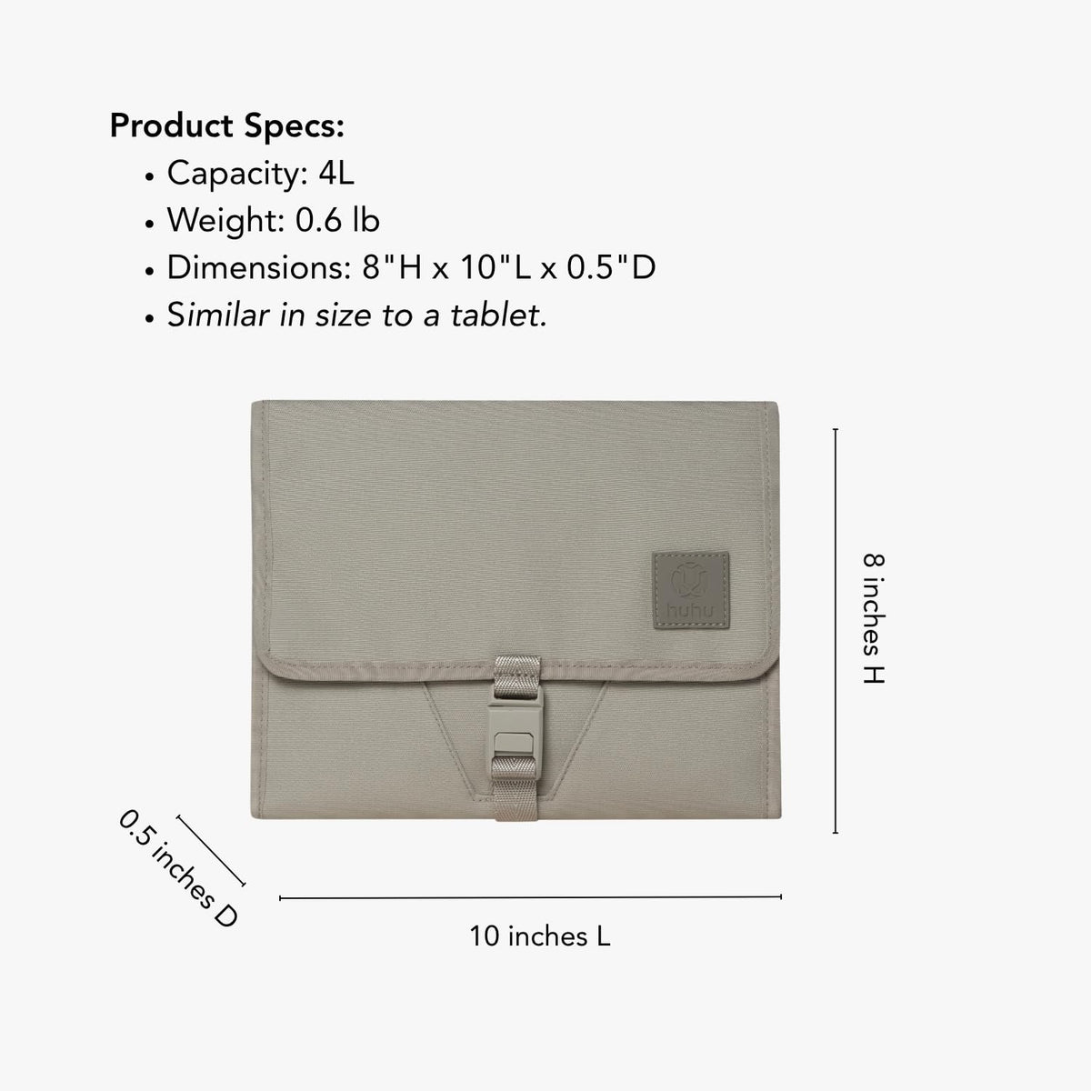 Baby Changing Wallet – Compact, Portable Diaper Changing Pad for Travel – Easy to Clean, Foldable Changing Mat – Must Have Diaper Bag Accessory for New Parents (Daybreak Taupe)