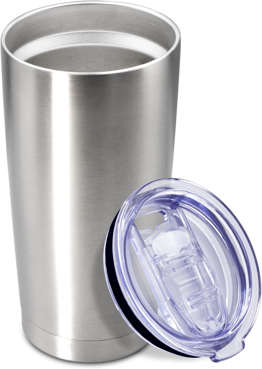 20oz Tumbler Insulated Coffee Tumblers with Lid Stainless Steel White 4P | 20 oz Tumblers Double Wall Insulated Vacuum 20oz Coffee Mug Leak Proof Tumblers with Lid Powder Coated - White 4 Pack