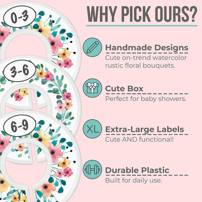 Baby Closet Size Dividers for Baby Clothes - Nautical