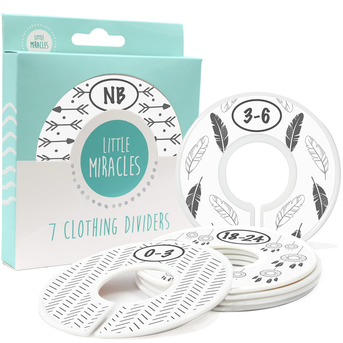 Baby Closet Size Dividers for Baby Clothes - Nautical