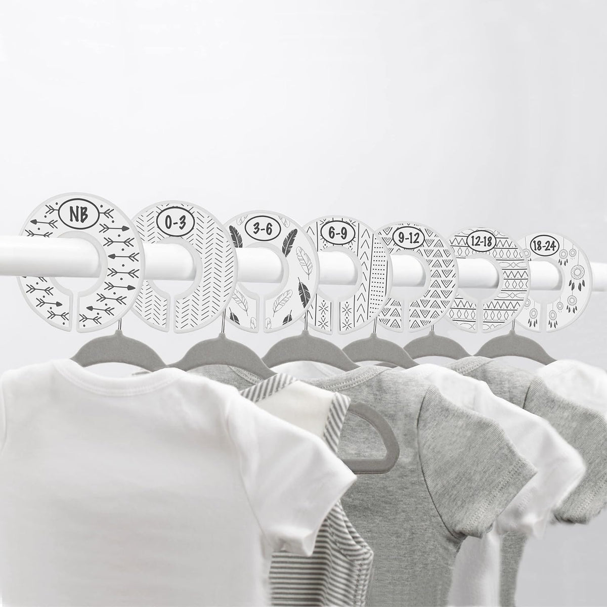 Baby Closet Size Dividers for Baby Clothes - Nautical