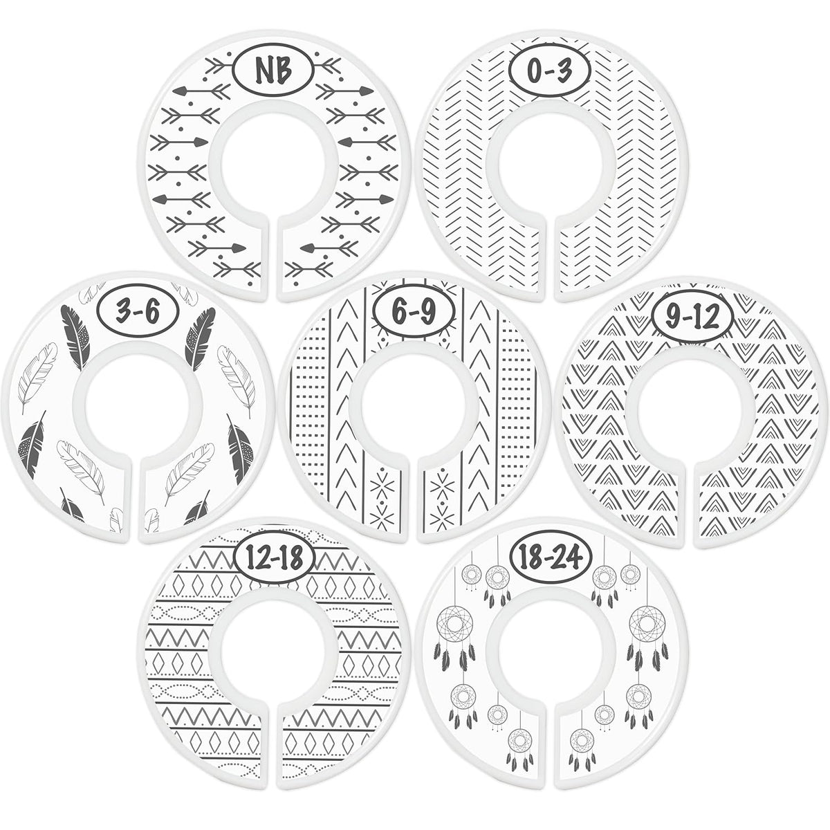 Baby Closet Size Dividers for Baby Clothes - Nautical