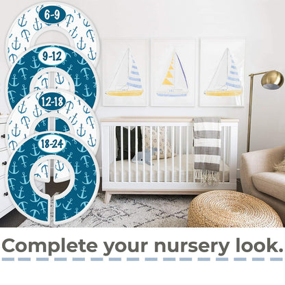 Baby Closet Size Dividers for Baby Clothes - Nautical