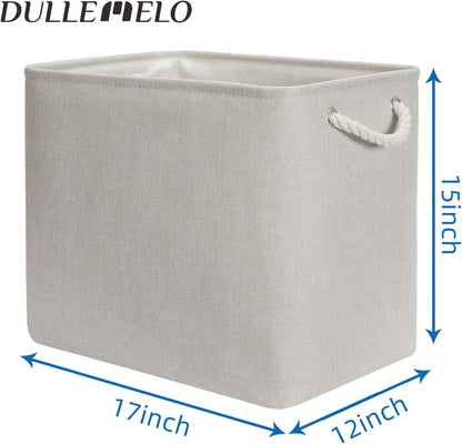 Large Fabric Collapsible Cube Storage Baskets for Organizing 16x12x12