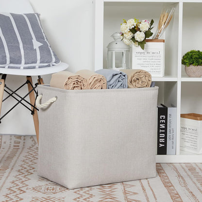 Large Fabric Collapsible Cube Storage Baskets for Organizing 16x12x12