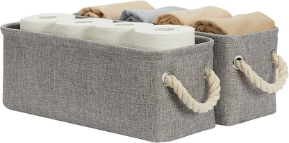 Large Fabric Collapsible Cube Storage Baskets for Organizing 16x12x12