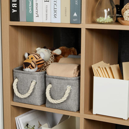 Large Fabric Collapsible Cube Storage Baskets for Organizing 16x12x12